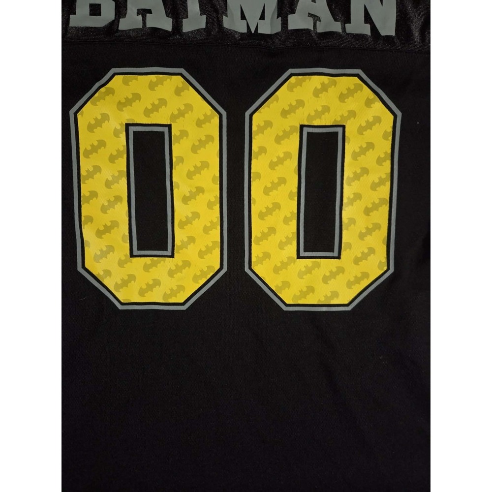 Batman DC Comics Football Jersey Black And Yellow Size L - Picture 8 of 11
